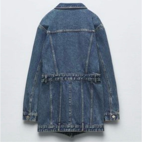 ZARA Denim Button Mini Dress ✨NWOT✨ - Picture 10 of 14